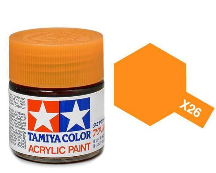 Tamiya Acrylic Mini x-26 CLEAR ORANGE - Command Elite Hobbies