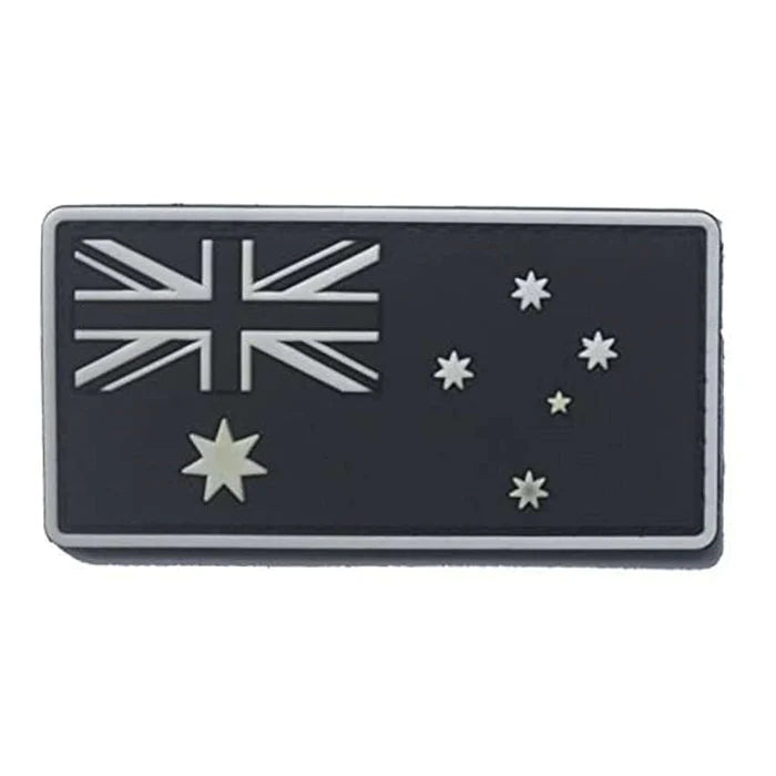 Black & White Australian Flag Velcro Patch - Command Elite Hobbies