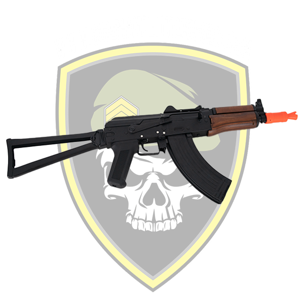 Double Bell - AKS-74U Gel Blaster - AEG Rifle- Wooden Furnishings - Command Elite Hobbies