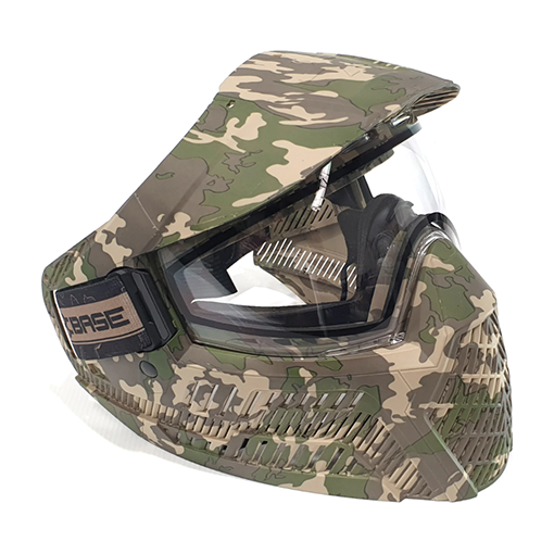 BASE GS-O Green Camo Paintball Mask - Command Elite Hobbies