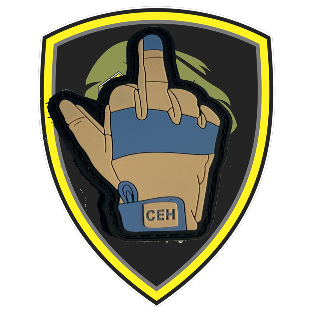 CEH Middle Finger Up Velcro Patch - Command Elite Hobbies