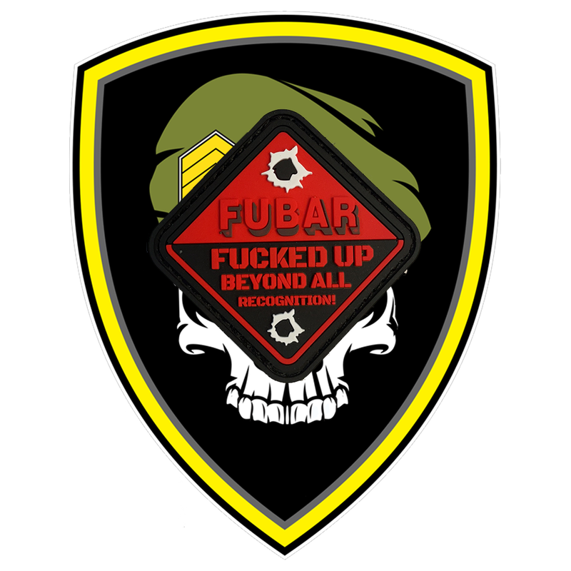 FUBAR F#$%ed Up Beyond All Recognition! Velcro Patch