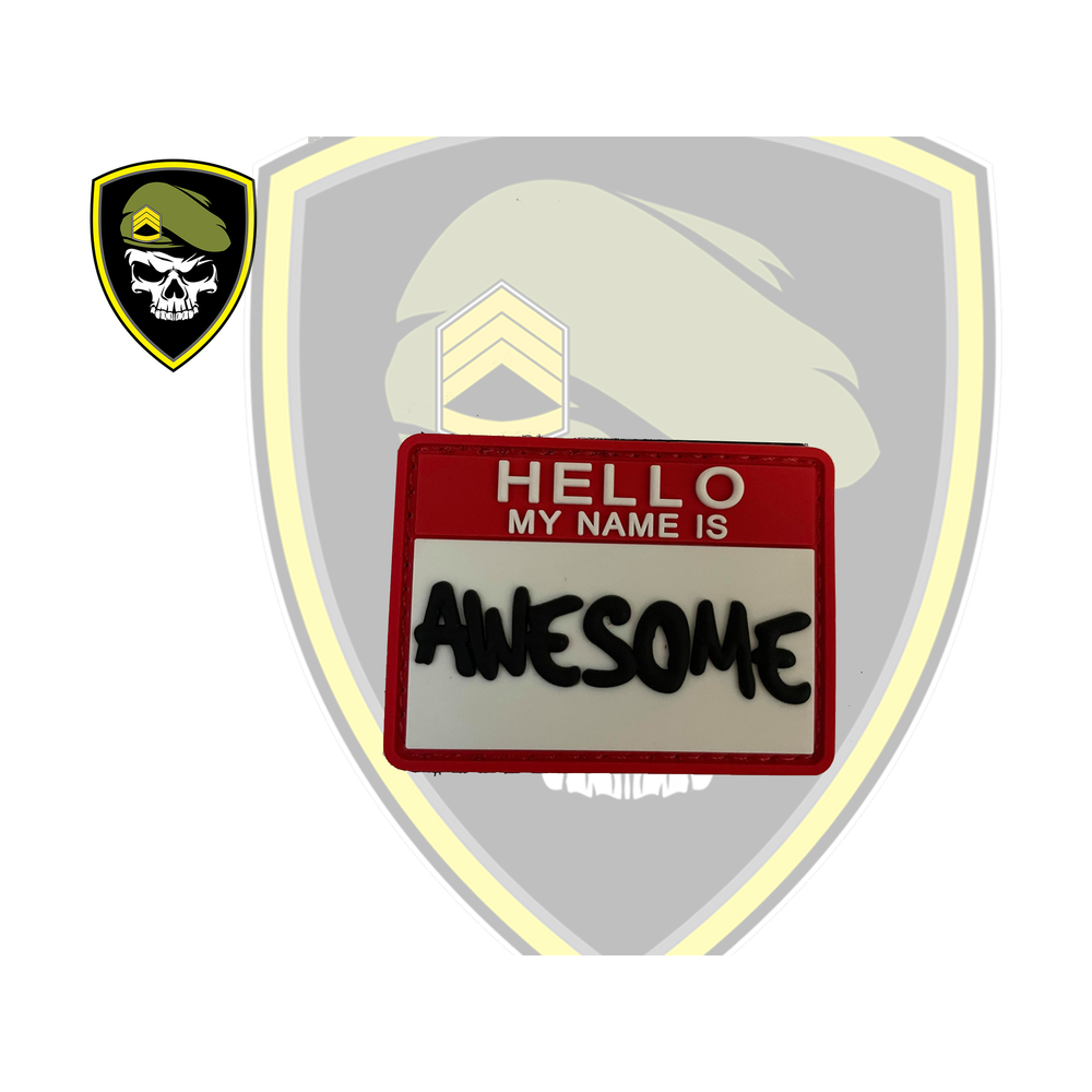 Hello, My name is Awesome Velcro Patch - Command Elite Hobbies