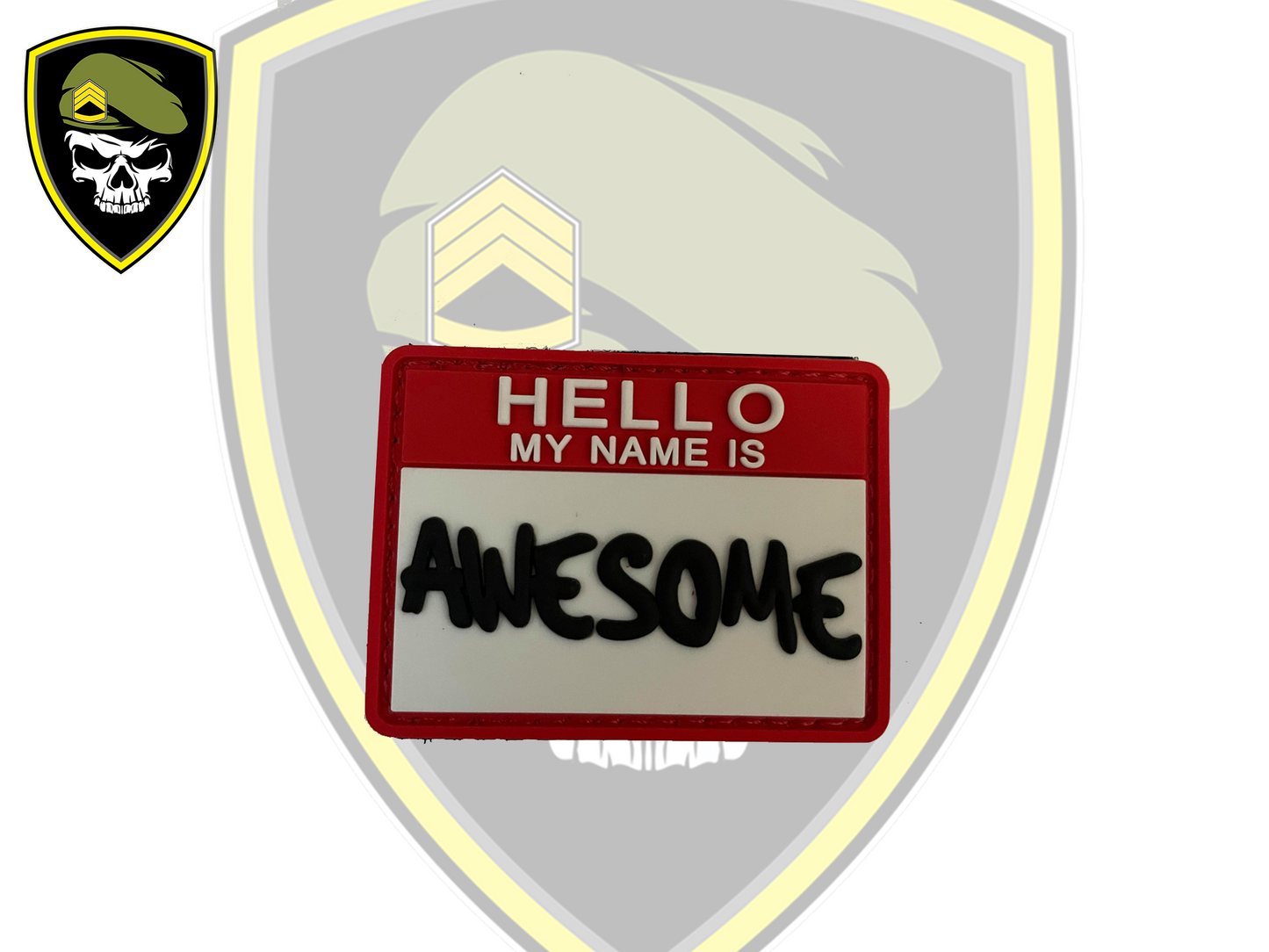 Hello, My name is Awesome Velcro Patch - Command Elite Hobbies