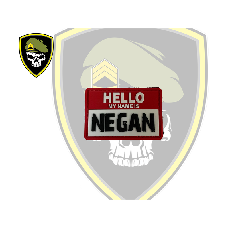 Hello, My name is Negan Velcro Patch
