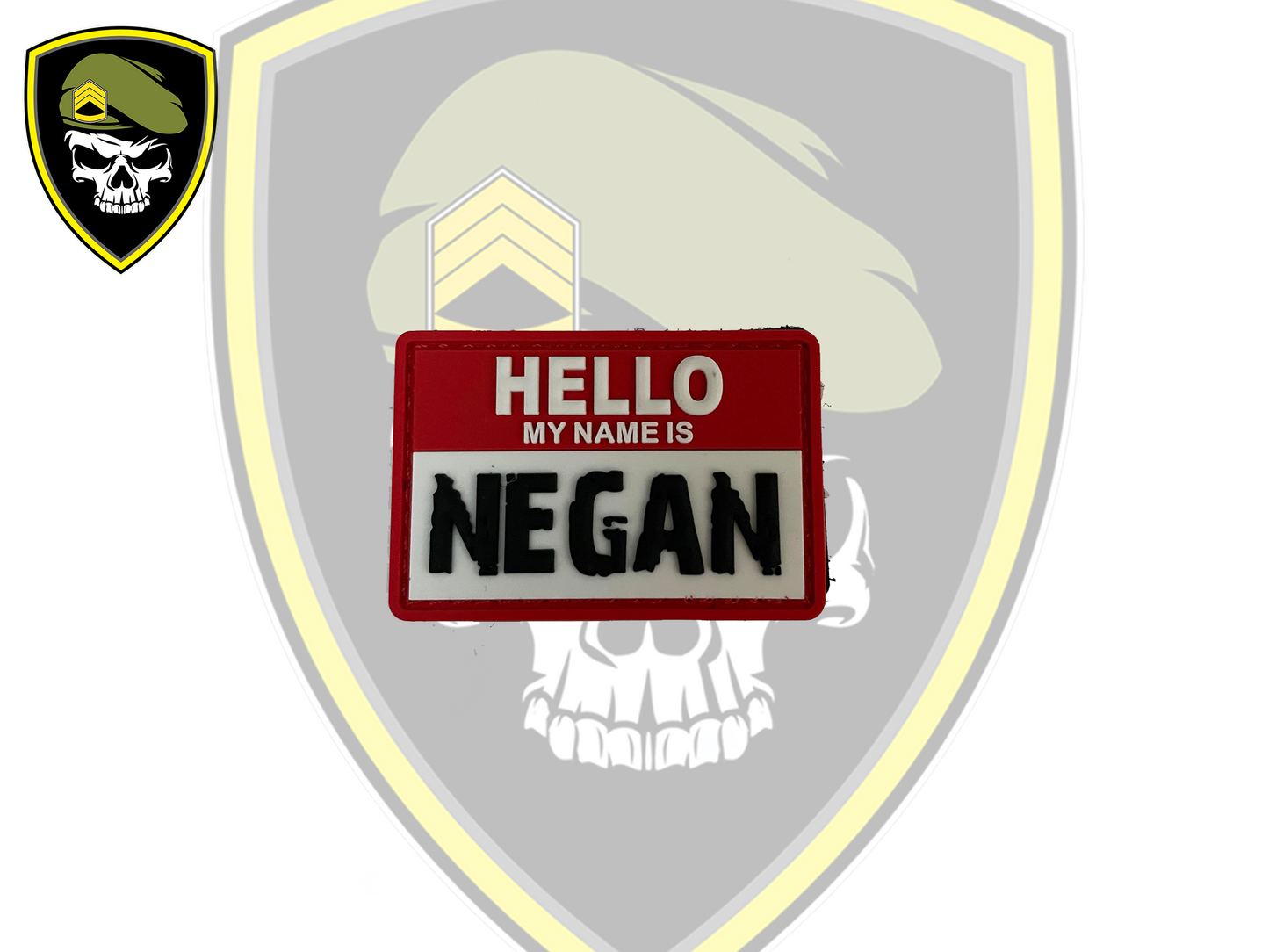Hello, My name is Negan Velcro Patch - Command Elite Hobbies