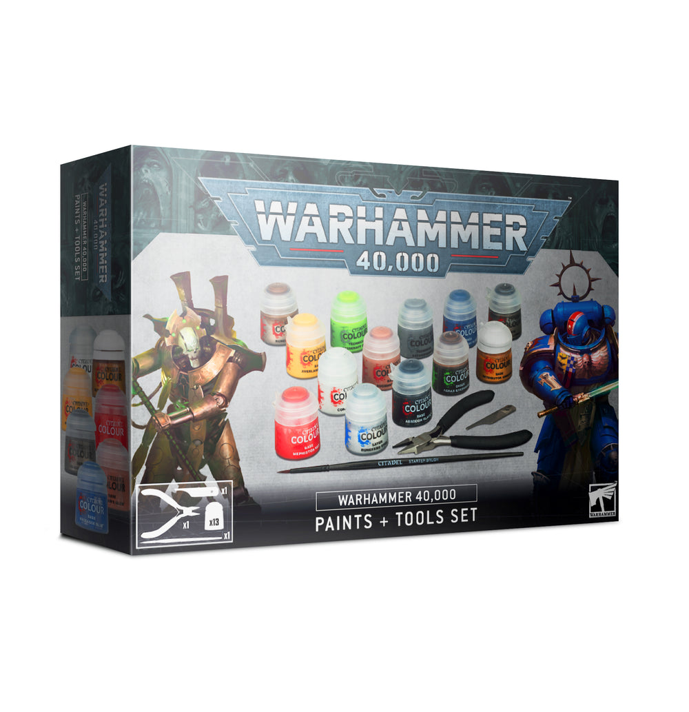 Warhammer 40000 Paints and Tools Set - Command Elite Hobbies