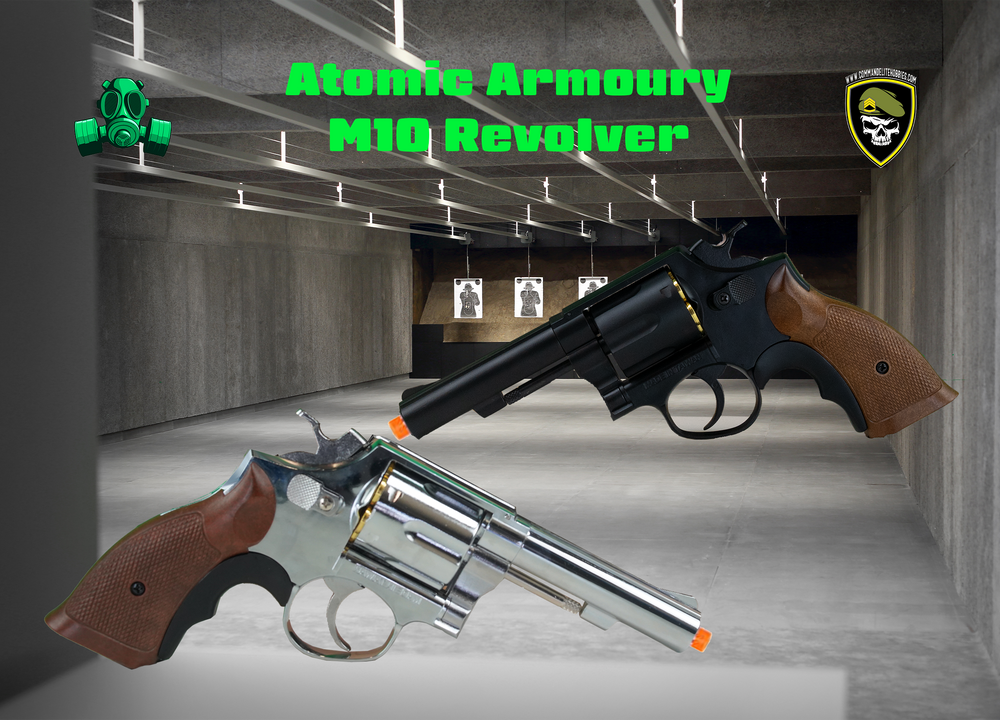 
                  
                    M10 Revolver GBB Gel Blaster by Atomic Armoury - Green Gas - Command Elite Hobbies
                  
                