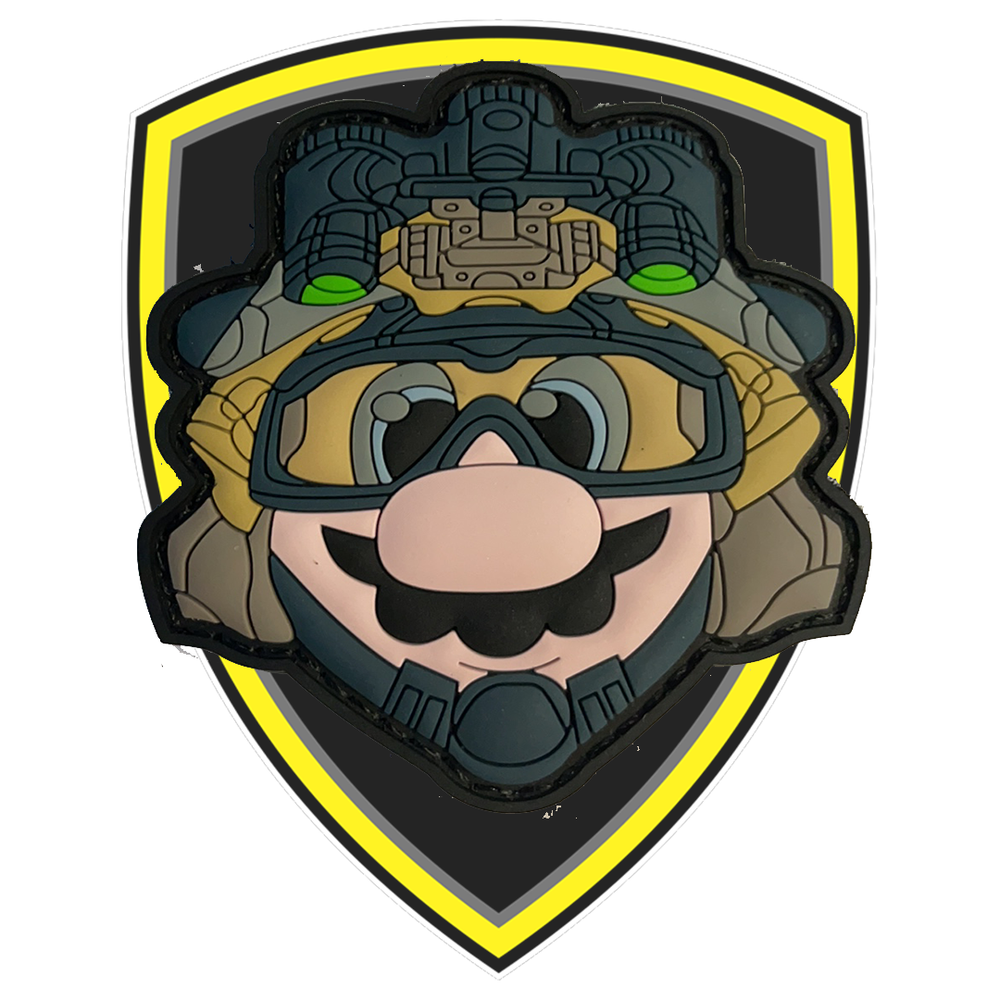 Tactical Luigi Velcro Patch - Command Elite Hobbies