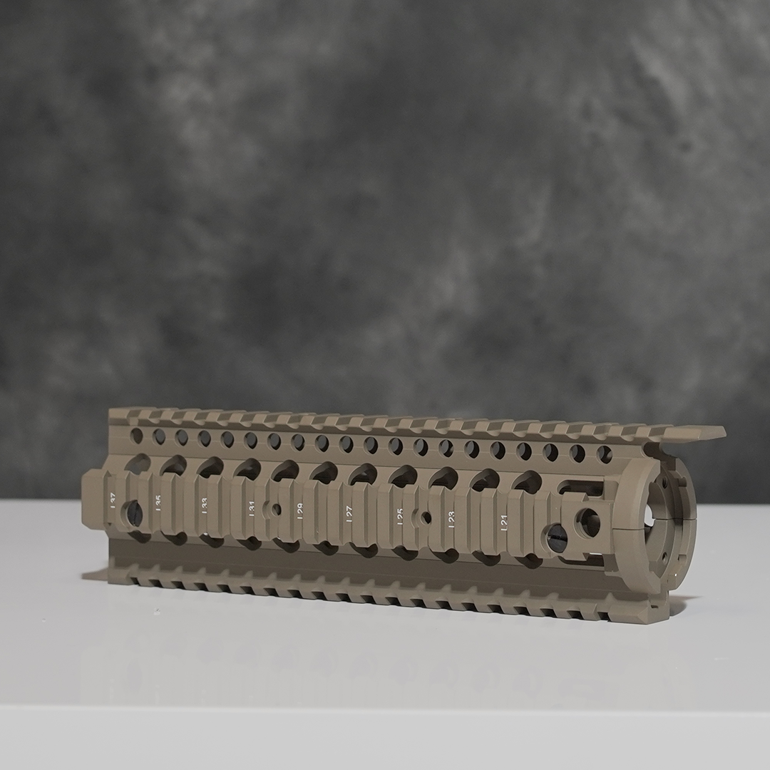 
                  
                    TAN Daniel Defense Omega METAL QUAD RAIL HANDGUARD - Command Elite Hobbies
                  
                